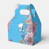 バジー ウェディング ケーキ フェイバー ボックス 青いバラ (裏面サイド)