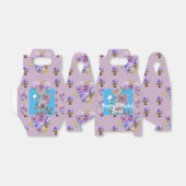 バジー 水彩 リラックマ フラワー 誕生日 ケーキ ボックス (折り畳みなし)