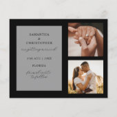 バジ救ュアのDate白黒の写真結婚の (裏面)