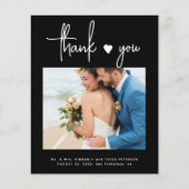 バジ数々のュモダンフォト結婚ブラック感謝していのあなた チラシ (正面)