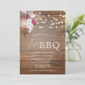 バジ素朴ュッドI do BBQ婚約パーティ招待状 招待状 (スタンド正面)