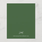 バジ葉ュー金ゴールドとユーカリ結婚プタス – 緑 (裏面)