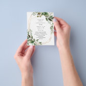 バジ葉ュー金ゴールドの結婚儀式 チラシ (手)