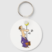 バスおもしろいでのアニメのビジネスストップマン キーホルダー (裏面)