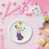 バスおもしろいでのアニメのビジネスストップマン ペーパープレート (パーティー)