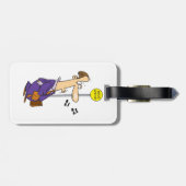 バスおもしろいでのアニメのビジネスストップマン ラゲッジタグ (裏面横)