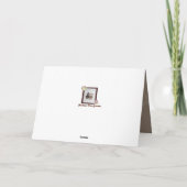 バスおもしろいセット·ハウンド付きのおしゃれな尾付き「よくなる」カード カード (裏面)