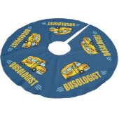 バスおもしろいドライバ ブラッシュドポリエステルツリースカート (アングル)