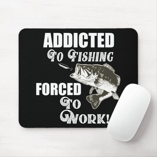 バスおもしろい魚釣り引用文ワークスポーツフィッシュ マウスパッド (マウス)