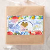 バスと体製品ラベルポピーとデイジー ラベル (インサイチュ)