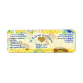 バスと体製品ラベル – ひまわり – 小 ラベル (正面)