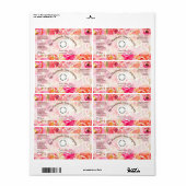 バスと体製品ラベル – ロゴ付きバラ2 ラベル (フルシート)