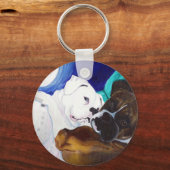 バスに乗ったボクサー キーホルダー (正面)