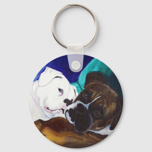 バスに乗ったボクサー キーホルダー (正面)