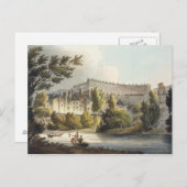 バスのウィックフェリーから図解入りの、写真付きの「Bath by a Serie ポストカード (正面/裏面)