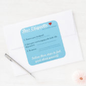 バスのエチケットのシール スクエアシール (封筒)