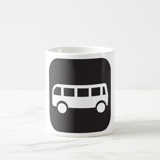 バスのシンボル コーヒーマグカップ