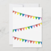 バスのタイヤが回るよ 幼稚園バス 子供の誕生日パーティー 招待状 (裏面)