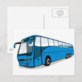 バスのバス乗り場 ポストカード (正面/裏面)