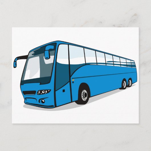 バスのバス乗り場 ポストカード (正面)