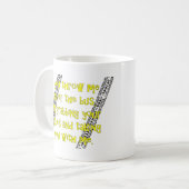 "バスの下で私を"コーヒー・マグ投げて下さい コーヒーマグカップ (正面左)