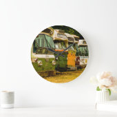 バスの墓地の丸(大)壁時計 ラージ壁時計 (ホーム)