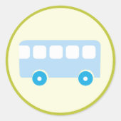 バスの標識 ラウンドシール (正面)