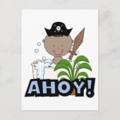 バスの海賊 - アフリカ系アメリカ人の少年 ポストカード (正面)