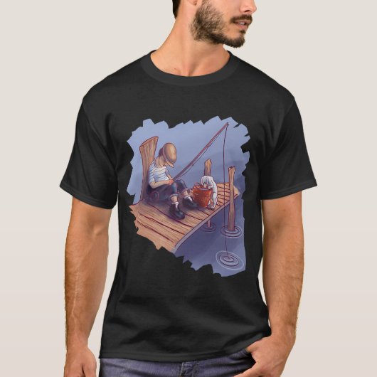 バスの色の魚 Tシャツ (正面)