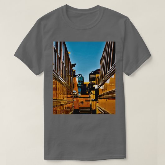 バスの車輪 Tシャツ (デザイン正面)