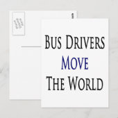 バスの運転手が世界を動かす ポストカード (正面/裏面)