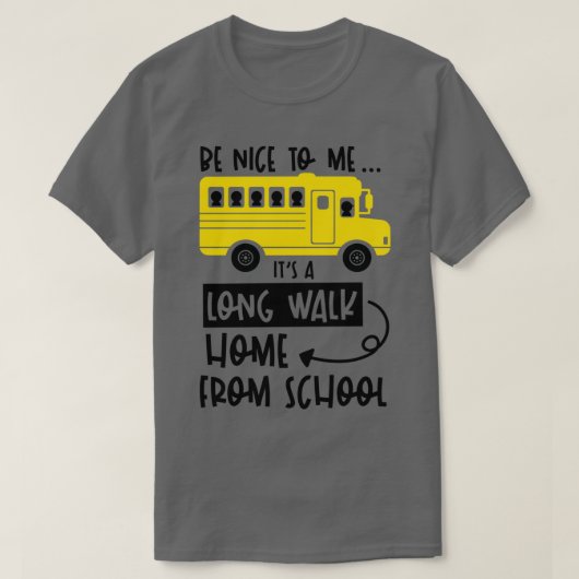 バスの運転手が学校のバスの運転手 Tシャツ (デザイン正面)