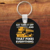 バスの運転手が電源を切るだけ キーホルダー (正面)