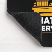 バスの運転手が電源を切る マウスパッド (コーナー)