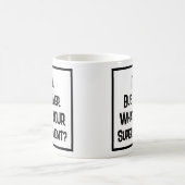 バスの運転手すごいの才能。コーヒーマグ コーヒーマグカップ (中央)