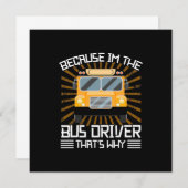 バスの運転手だから 招待状 (正面/裏面)