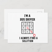 バスの運転手です いつだって解決策は見つかる ポストカード (正面/裏面)