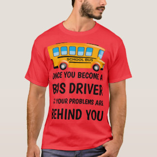 バスの運転手になると問題は Tシャツ