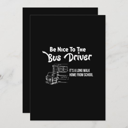 バスの運転手には長い間歩いて帰るのが良い シーズンカード (正面/裏面)