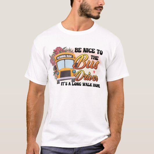 バスの運転手に優しい Tシャツ (正面)