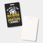 バスの運転手に優しくしよう バッジ (正面＆裏面)