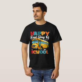 バスの運転手のための学校のシャツの最終日 Tシャツ