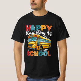 バスの運転手のための学校のシャツの最終日 Tシャツ