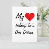 バスの運転手の名刺 カード (スタンド正面)
