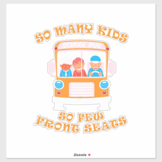 バスの運転手は非常に多くの子供なので、少数のフロントシート シール (シート)