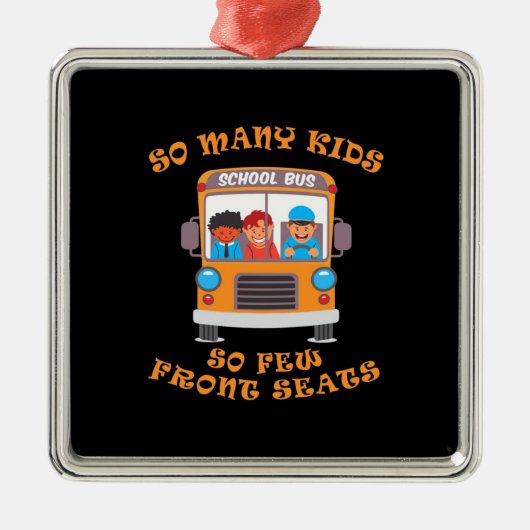 バスの運転手は非常に多くの子供なので、少数のフロントシート メタルオーナメント (正面)
