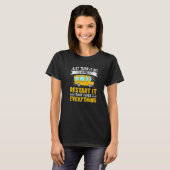 バスの運転手 再起動するだけ Tシャツ (正面フル)