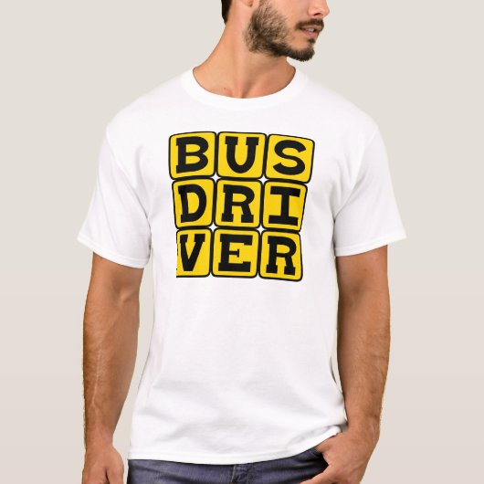 バスの運転手・運輸業の職業 Tシャツ (正面)