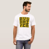 バスの運転手・運輸業の職業 Tシャツ (正面フル)