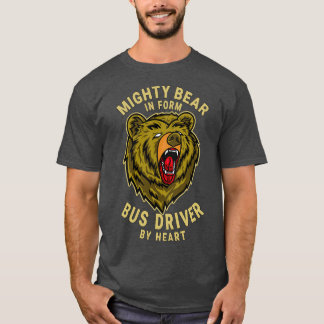 バスの運転手Mighty Bear最高経営責任者Des Tシャツ